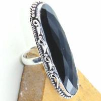 On 0474c bague chevaliere t55 gemme onyx noir bijou 1900 art deco achat vente