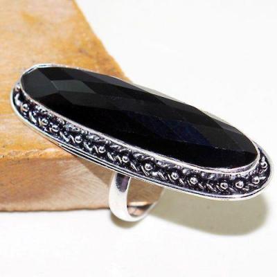 On 0475b bague chevaliere t56 gemme onyx noir bijou 1900 art deco achat vente