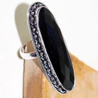 On 0475c bague chevaliere t56 gemme onyx noir bijou 1900 art deco achat vente