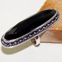 On 0476a bague chevaliere t63 gemme onyx noir bijou 1900 art deco achat vente