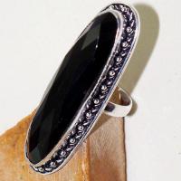 On 0476c bague chevaliere t63 gemme onyx noir bijou 1900 art deco achat vente