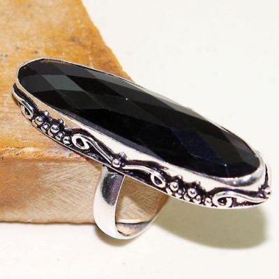 On 0477a bague chevaliere t63 gemme onyx noir bijou 1900 art deco achat vente