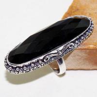 On 0478a bague chevaliere t58 gemme onyx noir bijou 1900 art deco achat vente