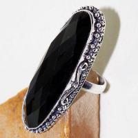 On 0478d bague chevaliere t58 gemme onyx noir bijou 1900 art deco achat vente