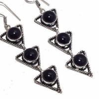 On 0495b boucles oreilles 17gr onyx noir bijou 1900 art deco achat vente