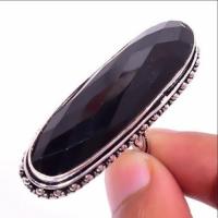 On 0505b bague chevaliere t59 13x45mm gemme onyx noir bijou 1900 art deco achat vente 1