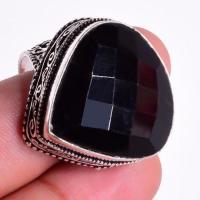 On 0507c bague t60 chevaliere onyx noir 20x23mm gemme bijou 1900 art deco achat vente