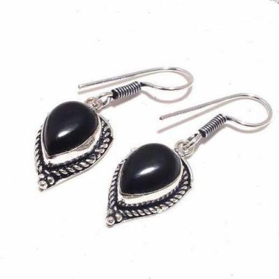 On 0508a parure collier boucles oreilles onyx noir 36gr achat vente bijou argent 925