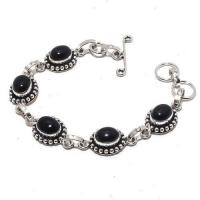 On 0512a bracelet onyx noir 15gr 8x10mm achat vente bijou argent 925