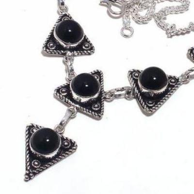 On 0513b collier sautoir parure onyx noir 25gr 10mm achat vente bijou argent 925