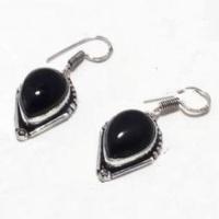 On 0516c collier boucles oreilles onyx noir 43gr 10x15mm achat vente bijou argent 925