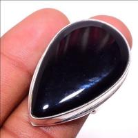 On 0523a bague t57 chevaliere onyx noir 22x35mm gemme bijou 1900 art deco achat vente