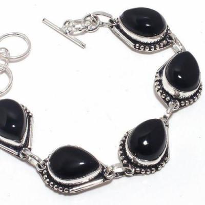 On 0531b bracelet onyx noir 25gr 12x16mm achat vente bijou ethnique argent 925