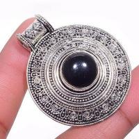 On 0551b pendentif pendant 17gr onyx noir 10mm 40mm bijou 1900 art deco gothique achat vente