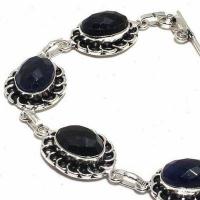 On 0593c bracelet 20gr onyx noir 10x15mm bijou argent 1900 art deco gothique achat vente