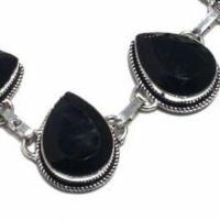 On 0641c bracelet 30gr onyx noir 15x22mm bijou argent 1900 art deco gothique achat vente