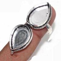 On 0654c bague chevaliere poison 8gr t54 onyx noir bijou art deco gothique argent achat vente 1