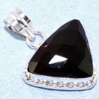 On 1366a pendentif pendant onyx noir argent 925