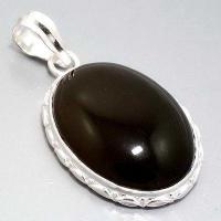 On 1865a pendentif pendant onyx noir argent 925