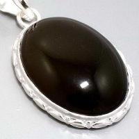 On 1865c pendentif pendant onyx noir argent 925