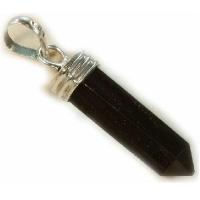 On 3157b pendentif pendant pendule onyx noir argent 925