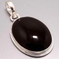 On 8520a pendentif pendant onyx noir argent 925