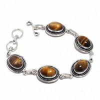 Ot 1012d bracelet oeil de tigre 20gr argent 925 achat vente bijoux ethnique 1 1