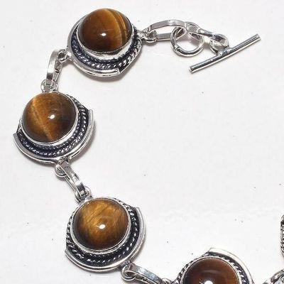 Ot 1013b bracelet oeil de tigre 19gr argent 925 achat vente bijoux ethnique 1 1