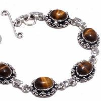 Ot 1014b bracelet oeil de tigre 17gr argent 925 achat vente bijoux ethnique 1 1