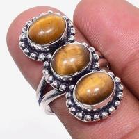 Ot 1027a bagues chevaliere 9gr 8x12mm oeil de tigre argent 925 achat vente bijoux 1 1