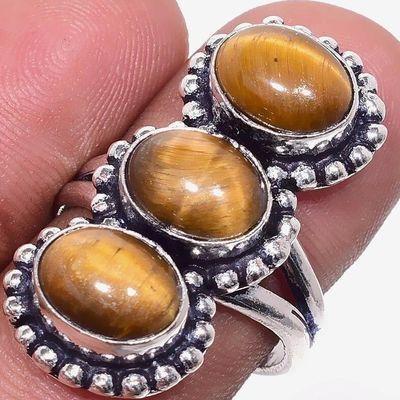 Ot 1027c bagues chevaliere 9gr 8x12mm oeil de tigre argent 925 achat vente bijoux 1 1