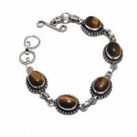 Ot 1028d bracelet oeil de tigre 17gr 8x12argent 925 achat vente bijoux ethnique 1 1