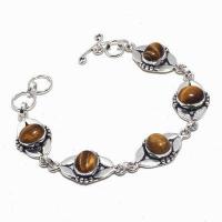 Ot 1031d bracelet oeil de tigre 17gr 8x12argent 925 achat vente bijoux ethnique 1 1