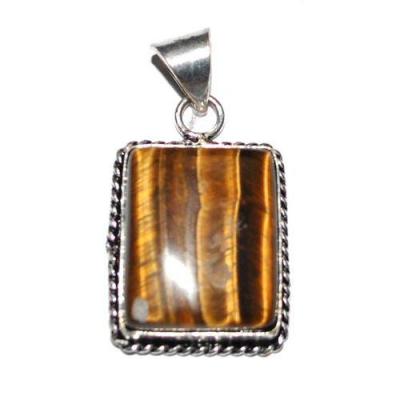 Ot 1100d pendant pendentif oeil de tigre 45mm 20x25mm 10gr