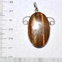 Ot 1101a pendant pendentif oeil de tigre 50mm 25x40mm 10gr