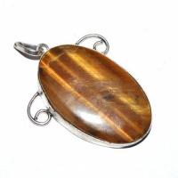 Ot 1101d pendant pendentif oeil de tigre 50mm 25x40mm 10gr