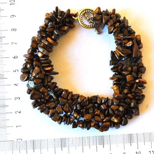 Ot 4013 bracelet oeil de tigre 38gr 6 8mm 1