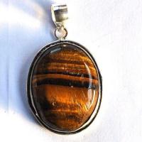 Ot 4028 pendentif pendant oeil de tigre 48mm 14gr 24x32mm argent 925 2