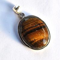 Ot 4028 pendentif pendant oeil de tigre 48mm 14gr 24x32mm argent 925 3