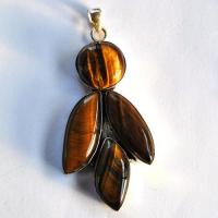 Ot 4029 pendentif pendant oeil de tigre 85mm 37gr 40x70mm argent 925 3