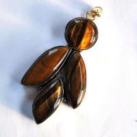 Ot 4029 pendentif pendant oeil de tigre 85mm 37gr 40x70mm argent 925 4