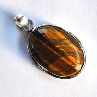 Ot 4033 pendentif pendant oeil de tigre 55mm 16gr 25x38mm argent 925 2