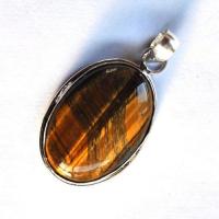 Ot 4033 pendentif pendant oeil de tigre 55mm 16gr 25x38mm argent 925 3