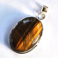 Ot 4033 pendentif pendant oeil de tigre 55mm 16gr 25x38mm argent 925 4