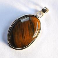 Ot 4034 pendentif pendant oeil de tigre 60mm 18gr 25x40mm argent 925 3