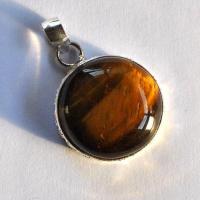 Ot 4037 pendentif pendant oeil de tigre 45mm 15gr 26x26mm argent 925 3