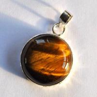 Ot 4037 pendentif pendant oeil de tigre 45mm 15gr 26x26mm argent 925 4