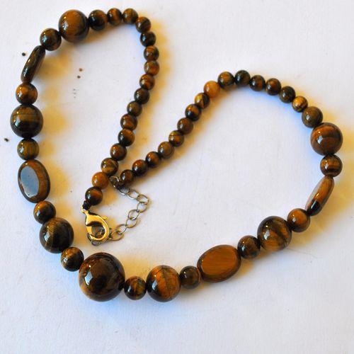 Ot 4038 collier sautoir oeil de tigre 48gr 10x15mm 2