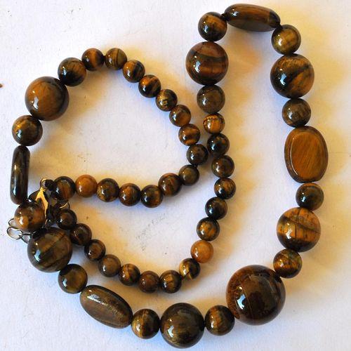 Ot 4038 collier sautoir oeil de tigre 48gr 10x15mm 3