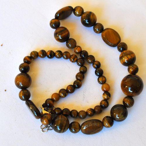 Ot 4038 collier sautoir oeil de tigre 48gr 10x15mm 4